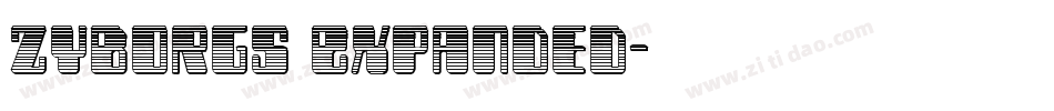 Zyborgs Expanded字体转换